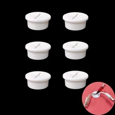 6 Pcs Cable Cord Grommet 1 Inch Flexible Wire Rubber Grommets White 1 