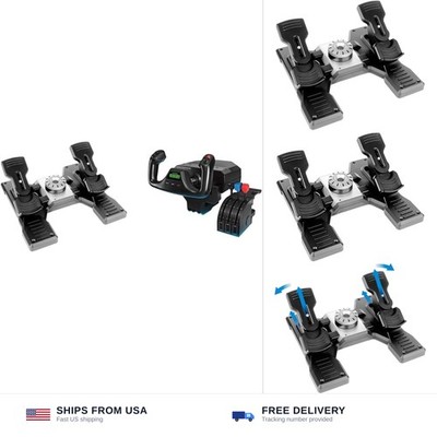 Logitech G Pro Flight Yoke System + Pro Flight Rudder Pedals Bundle