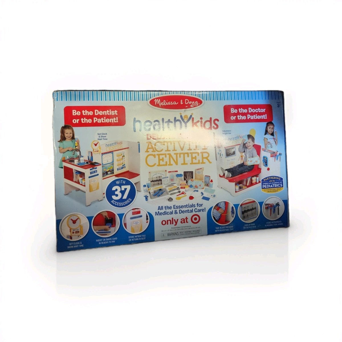 Melissa & Doug Deluxe Wooden Doctor/Dentist Wellness Center