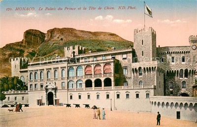 Monaco Palais du Prince et la Tête de Chien