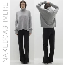Naked Cashmere Joslyn Turtleneck Ultra Soft Cashmere Sweater 24"Long  sz M  $325