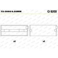 Glyco Kurbelwellenlager Pleuellager Passend FüR Alfa Romeo 145 146 147 156 159