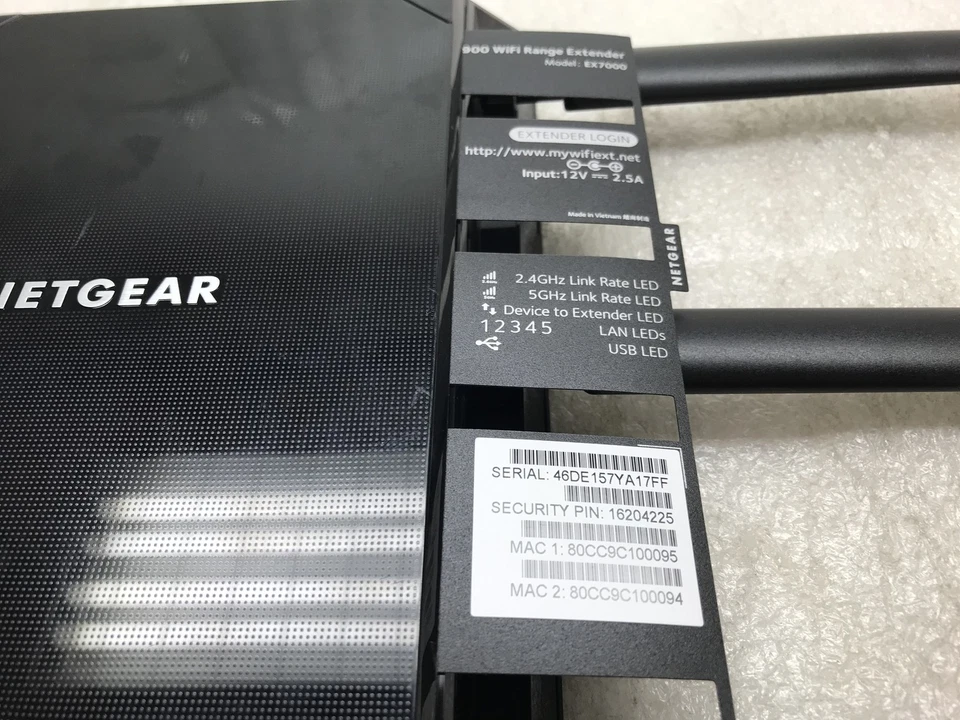 NETGEAR EX7000 Nighthawk AC1900 Desktop WiFi Range Extender Dual Band Gigabit - Image 4 of 4