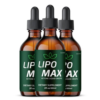 Lipo Max Liquid Supplement, All Natural Max Strength, LipoMax Drops  (3 Pack)