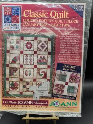 Joann 1998 Classic Quilt Block of the Month Jan-Dec Complete Set Of 12
