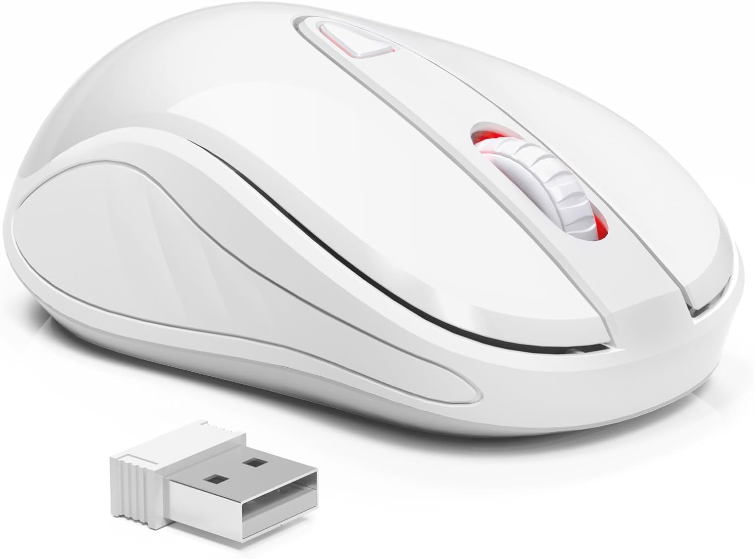 Wireless Mouse for Laptop Computer Mouse with USB Receiver 2.4Ghz Optical Tracki