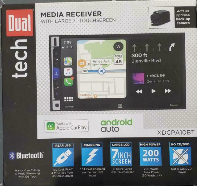 Dual Electronics 7'' LED Multimedia Touch Screen Double DIN Car