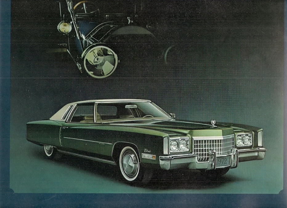 Cadillac Calais De Ville Eldorado Brougham 75 1972 folleto de ventas del mercado de EE. UU.  Foto 2 de 2