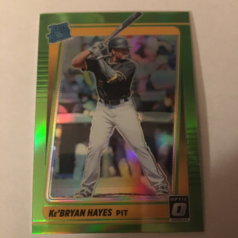 2021 Panini Optic KeBryan Hayes Rated Rookie Lime Green Prizm #43