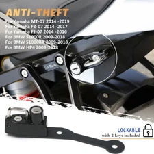 Motorcycle Aluminum Helmet Lock Anti-Theft For BMW S1000R S1000RR HP4 2009-2018