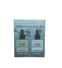NCLA BEAUTY ~ Hand & Cuticle oil Duo Set - Mermaid Tears & SaltWater