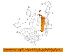CHRYSLER OEM 05-10 Grand Cherokee Front Seat Components-Seat Back Pad 5143344AA