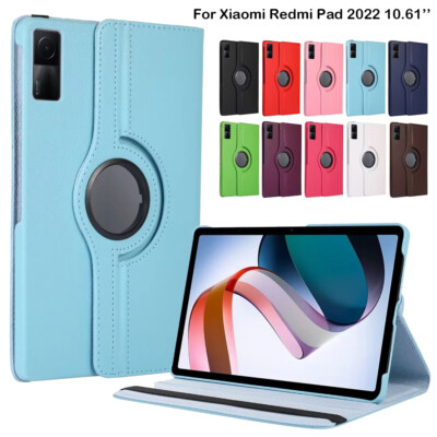 Drehbare PU Leder Ständer Etui Abdeckung für Xiaomi Redmi Pad 2022 Tablet PC 10,61''
