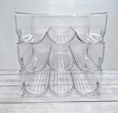 Stapelbarer Wasserflaschen Organizer Halter für Schrank, Gefrierschrank, Speisekammer