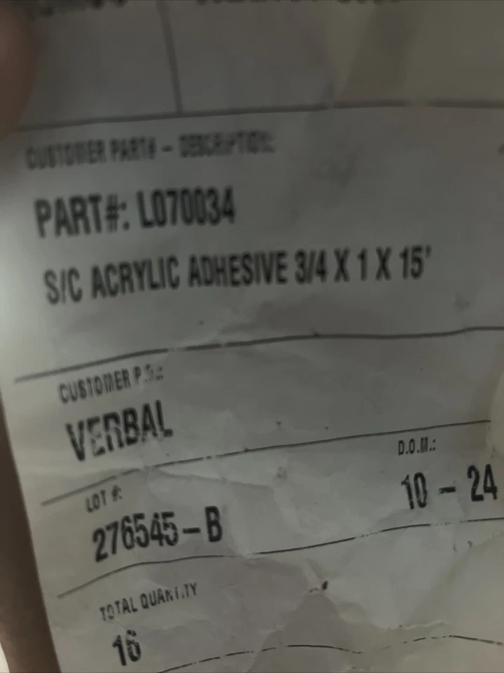 1Pcs Foam Rubber Seal Weather  3/4  X 1 X 15’ - Image 3 of 3