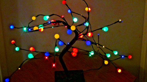 River of Goods Blooming Cherries LED Tree 18" Connected with 20ft Cord Complete - Picture 5 of 24