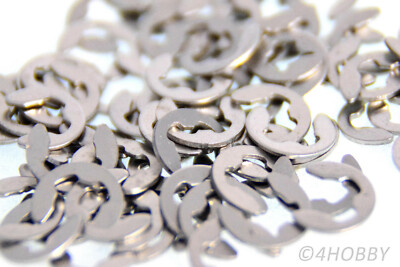 100 Sicherungsscheiben Edelstahl Sprengringe 5mm E-Clips Sicherungsringe Welle