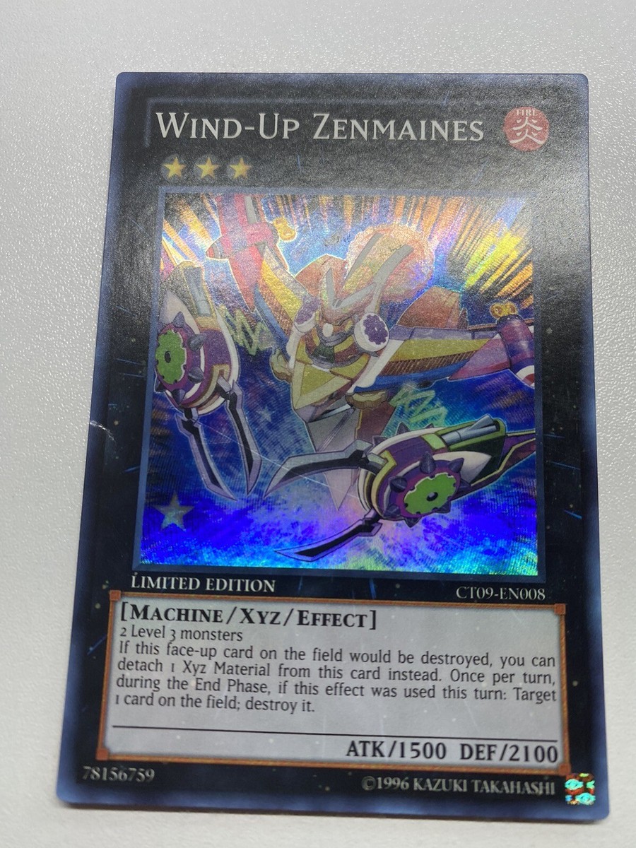 Yu-Gi-Oh! Wind-Up Zenmaines Super Rare Limited Edition CT09-EN008