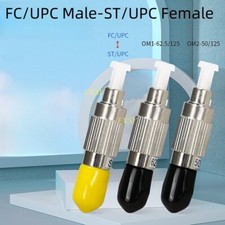 FC/UPC Male to ST/UPC Female SM MM Hybrid Fiber Optic Adapter Optical Converter