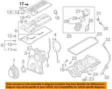 BMW OEM 01-06 X5 Engine Engine Parts-Upper Cover Cap 11121726089