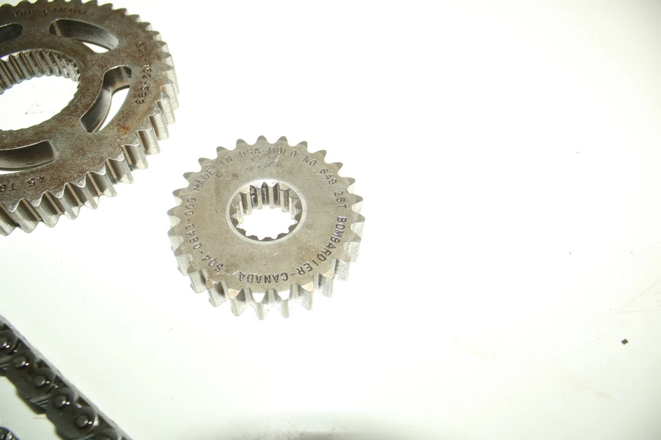 Ski-doo Mxz Renegade 800 R Xp 137" 25t 45t 104L 2010 cadena de transmisión piñón engranaje Foto 3 de 4