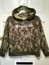 Champion camo hoodie size M green camo army