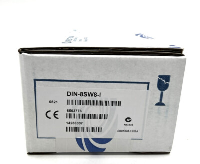 NEW In Box Crestron DIN-8SW8-I DIN Rail High-Voltage Switch With