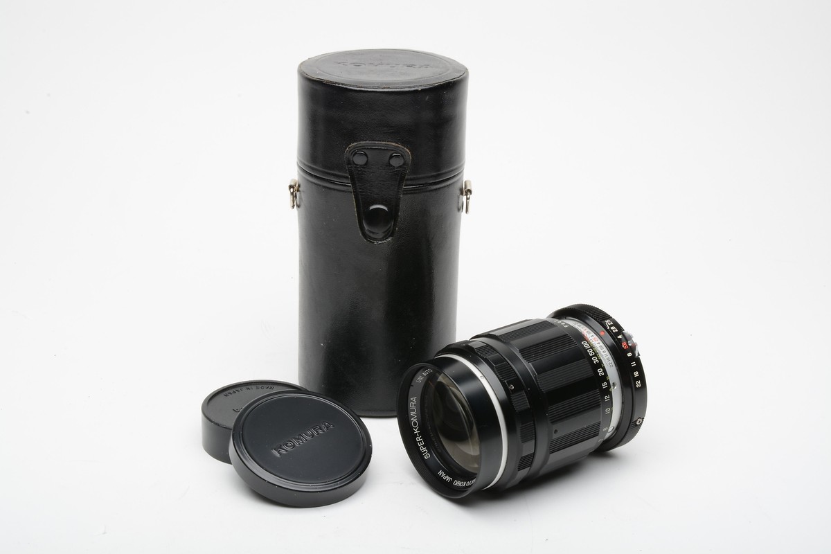 Sankyo Kohki Super Komura 100mm f2.5 lens Nikon F mount, clean