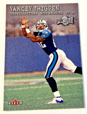 2000 Fleer/SkyBox Metal NFL Trading Card #132 Yancey Thigpen Tennessee Titans