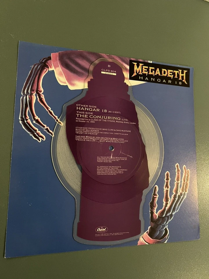 Megadeth – Hangar 18 12" Vinyl 1990 E.U Press NM/EXC RARE!! - Image 2 of 2
