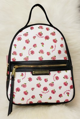 black and rose backpack