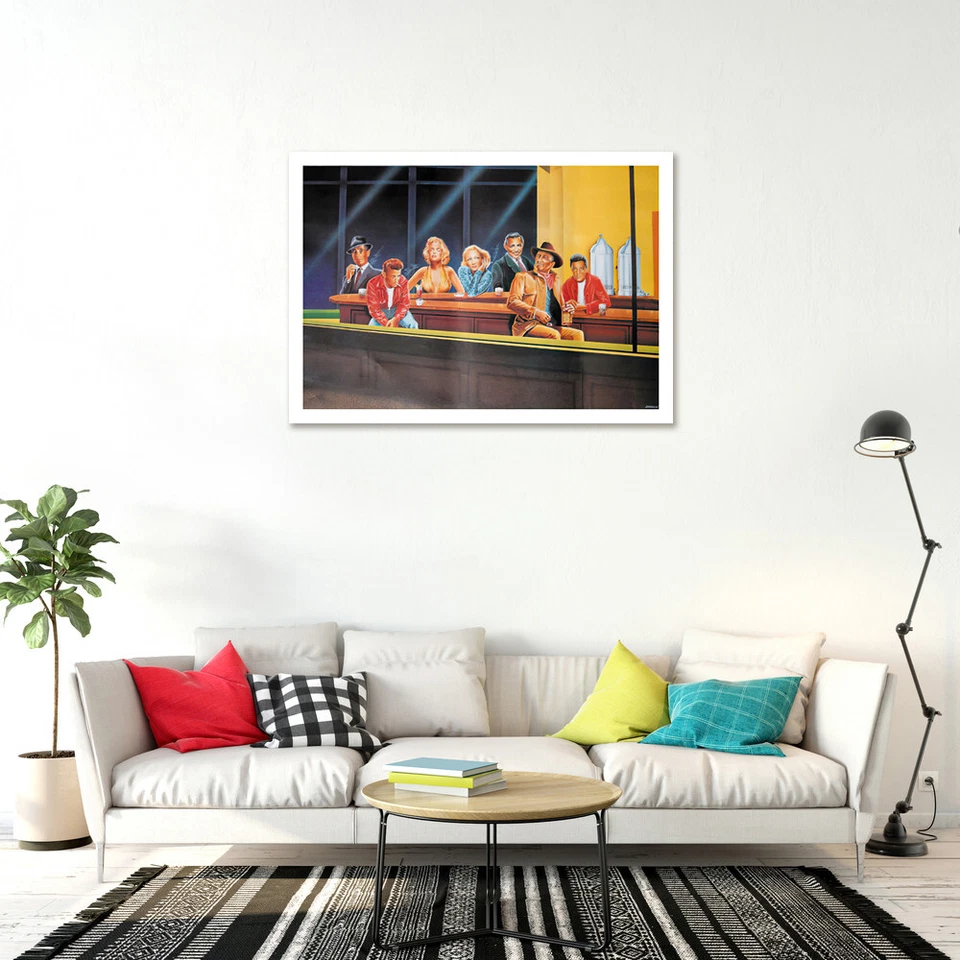 Hollywood Legends - Poster / Print (Nighthawks / Hopper) - Image 2 of 4