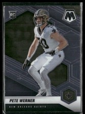 2021 Panini Mosaic #367 Pete Werner New Orleans Saints Rookie Football Card. rookie card picture