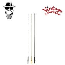 Original Lowrider Bike Twisted Antenna for Lowrider Bicycles (Chrome Gold Black)