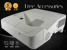 NEC NP-UM330W 3LCD Projector UST ECO Mode Widescreen Interactive HDMI w/Bundle