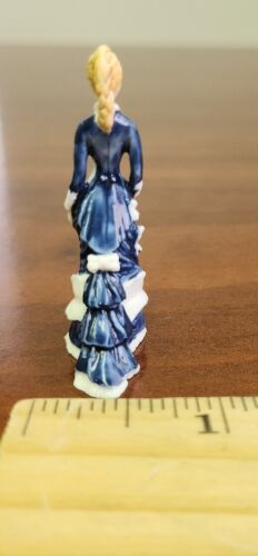Vintage Franklin neuwertig Damen Mode Figur Porzellan Lucy C. 1876 - Bild 5 von 7