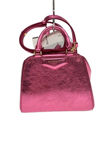 GIVENCHY Shoulder Bag Nano Antigona Cube Leather PNK Used