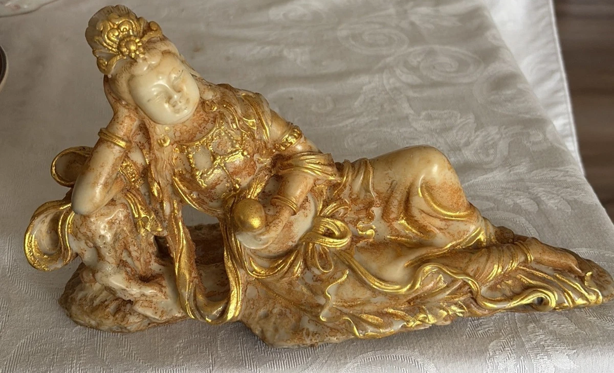 中国风石制Kwan-殷雕像、雕像| eBay