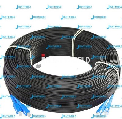 500M Outdoor SC SM Duplex FTTH Drop Patch Cord SC G657 Fiber Optic Cable Jumper 