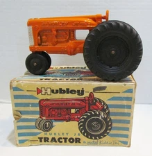 HUBLEY JR. TRACTOR METAL KIDDIE TOY no. 472 SUPER CLEAN UNUSED & THE BOX VINTAGE