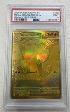 Mega Charizard X ex 130/094 Me02: Phantasmal Flames Holo Psa 9