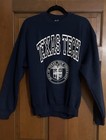 Seal Of Texas Tech University Sweatshirt. Men’s L, Navy Blue, White Lettering.