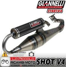 MARMITTA GIANNELLI SHOT V4 MINARELLI ORIZZONTALE 31601V4 SR RALLY SCARABEO 50