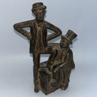 MTB VINTAGE CAST IRON MUTT & JEFF SAVINGS BANK COLLECTIBLE BANK