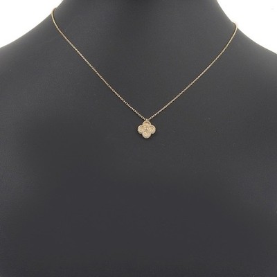 Van Cleef & Arpels Sweet Alhambra Necklace K18 Pink Gold Clover 3g