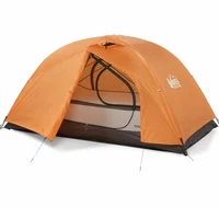 REI Passage 2Person 3Season Tent Backpacking Camping Sleeping Bag Orange New-