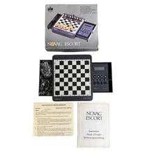 Novag Escort Chess Computer Vintage Game Small Easy To Carry