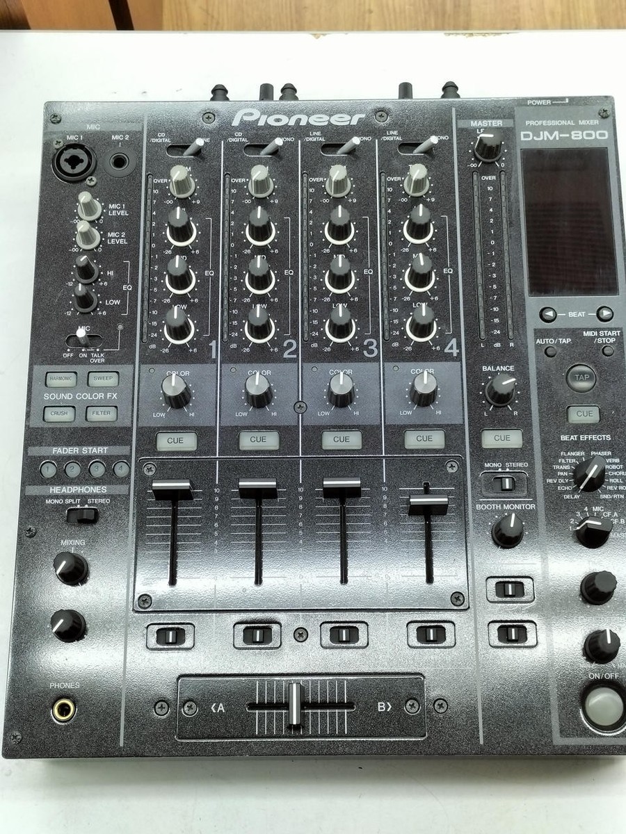 PIONEER DJ DJM-800 Professional Mixer w/ Accessories Tested Japan