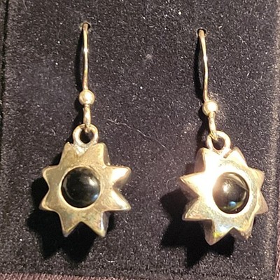 vintage ROMA sterling silver 925 black onyx stone