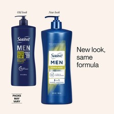 Suave Men Citrus Rush 3-In-1 Shampoo, Conditioner & Body Wash Daily Clean, 28 Oz 0.30 per gallon